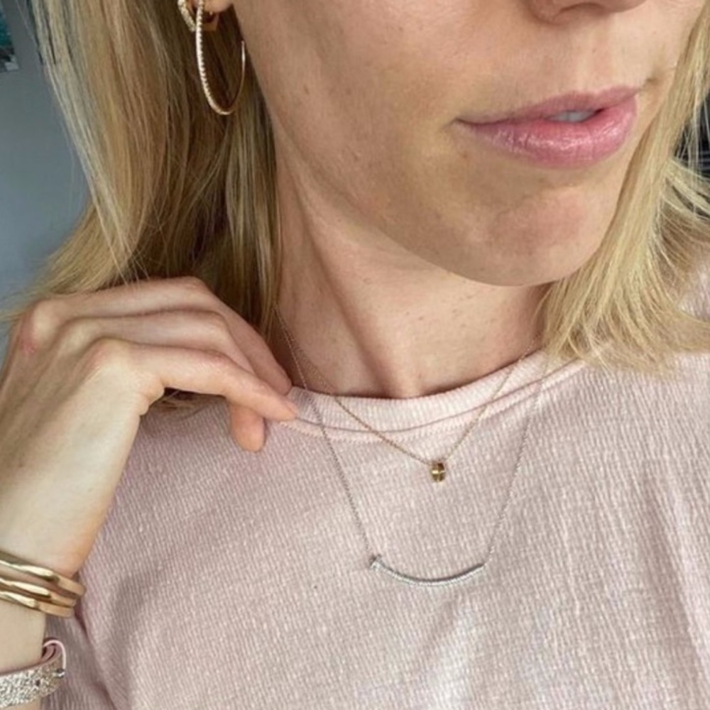 Stella & Dot Mixed Metal Ultra Delicate Hardware Necklace Duo - Picture 9 of 16